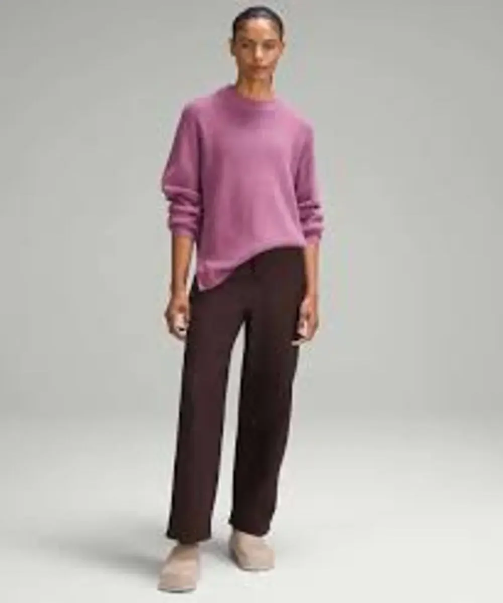 Lululemon Merino Wool-Blend Ribbed Crew neck Sweater - size 8